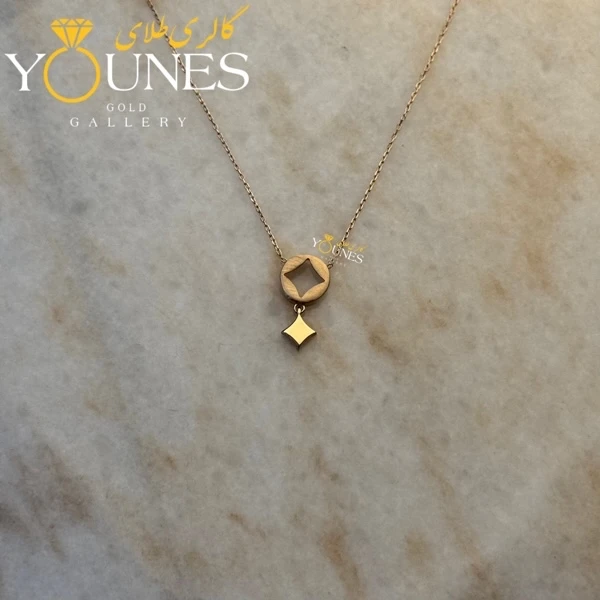 گردنبند ونکلیف آویزدار طلا